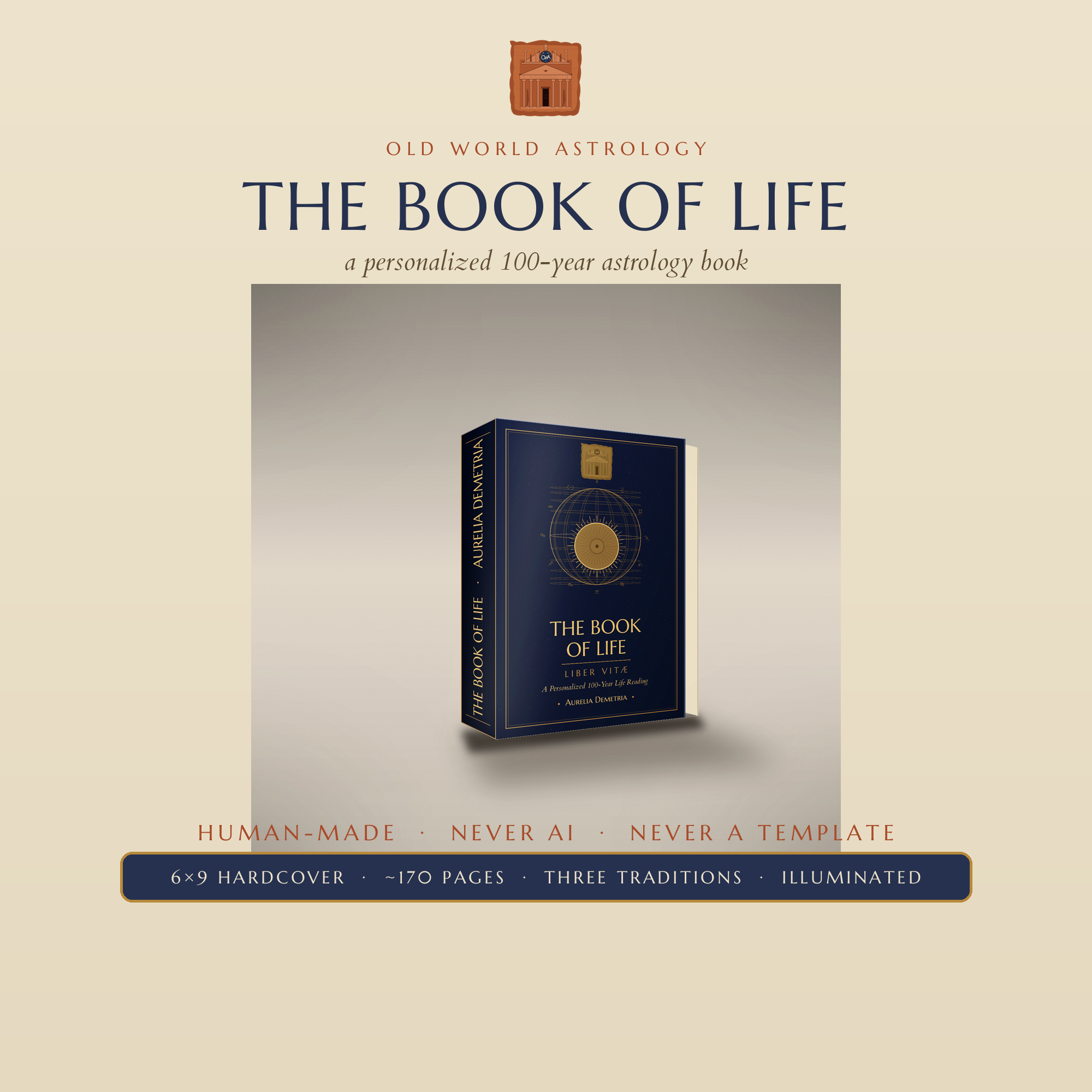 The Book of Life — personalized birth chart book, human-made never AI