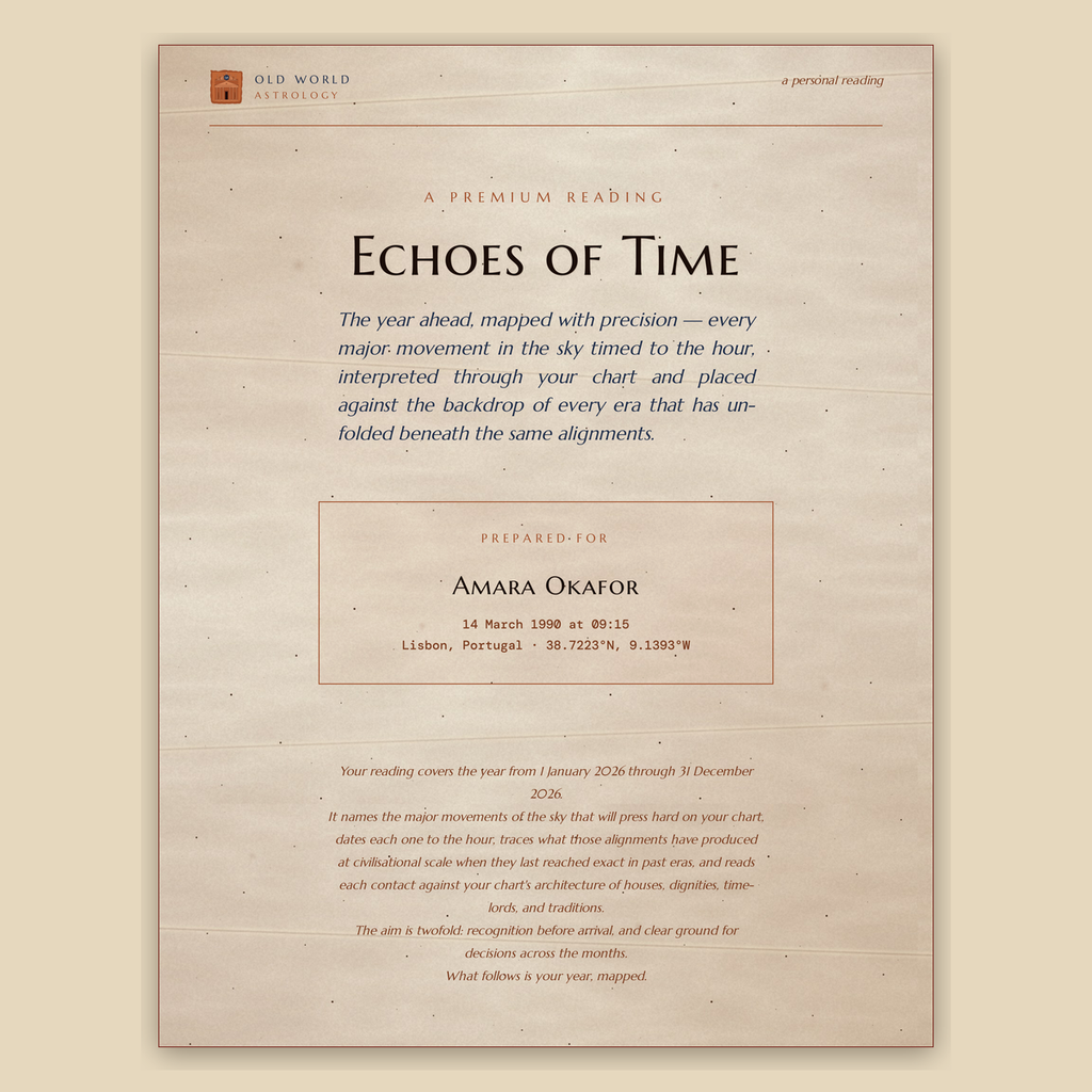 Sample page — the manuscript cover, prepared under your name