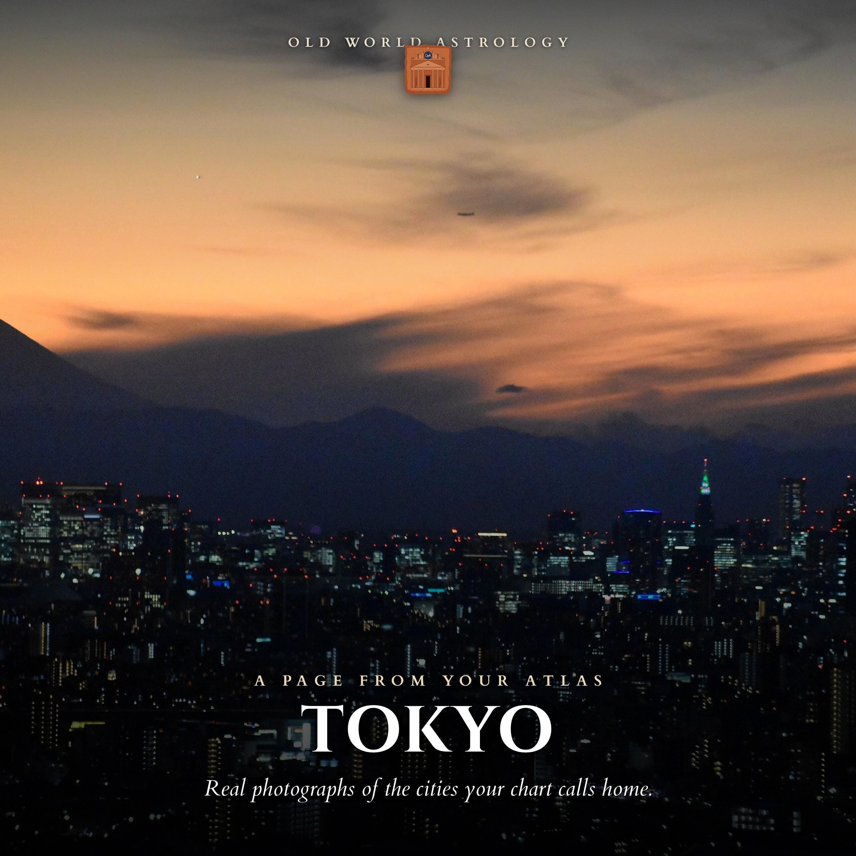 A real page from your atlas — Tokyo
