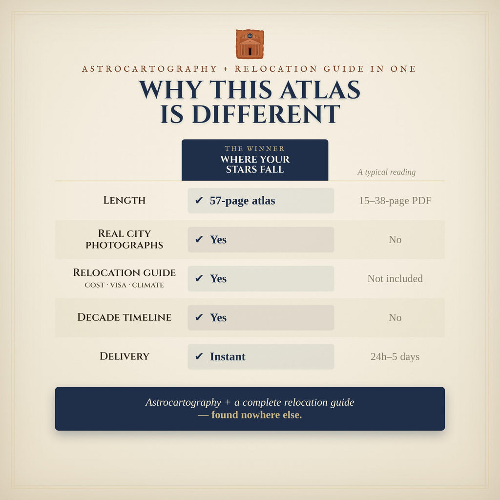 Why this atlas is different — astrocartography plus a complete relocation guide