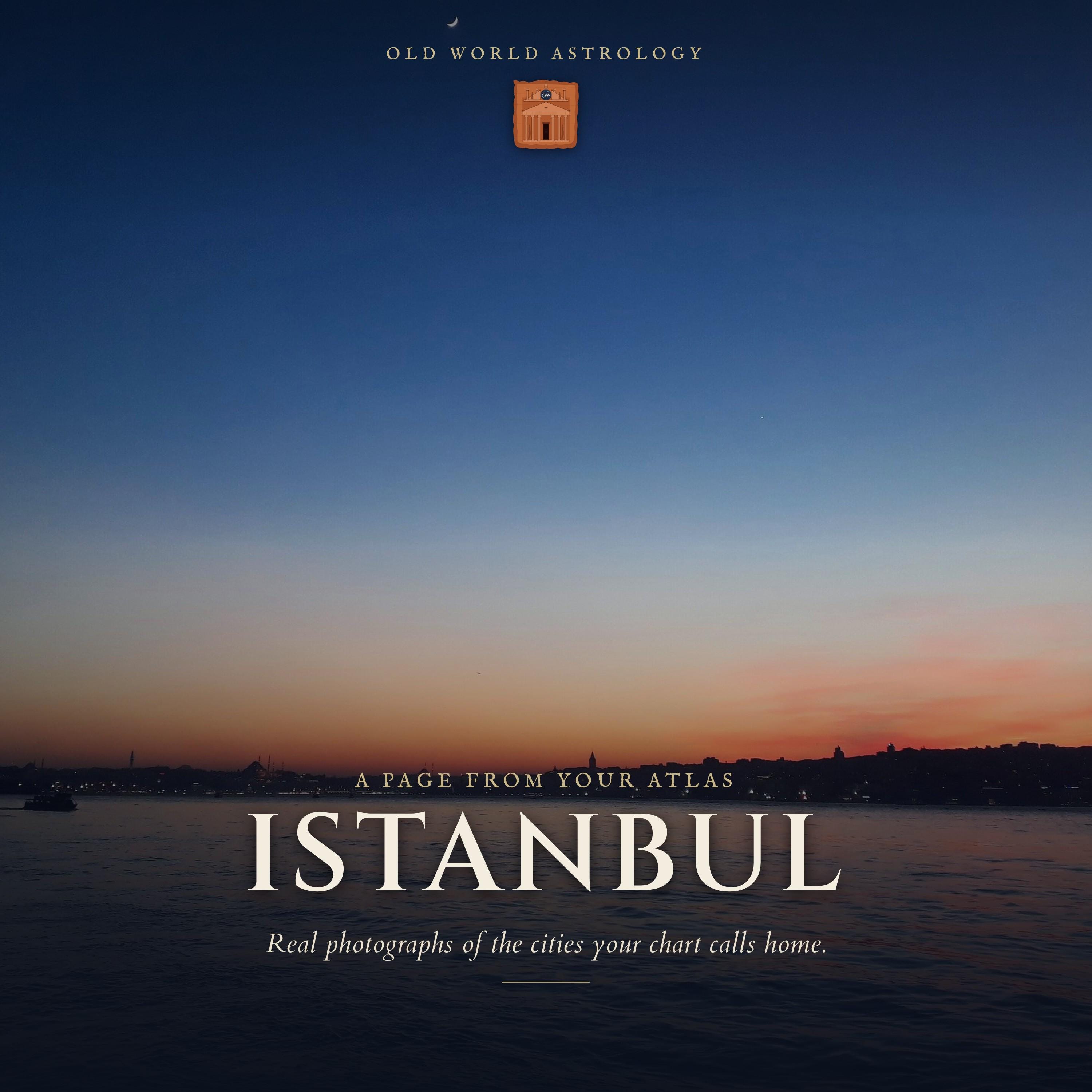 A real page from your atlas — Istanbul
