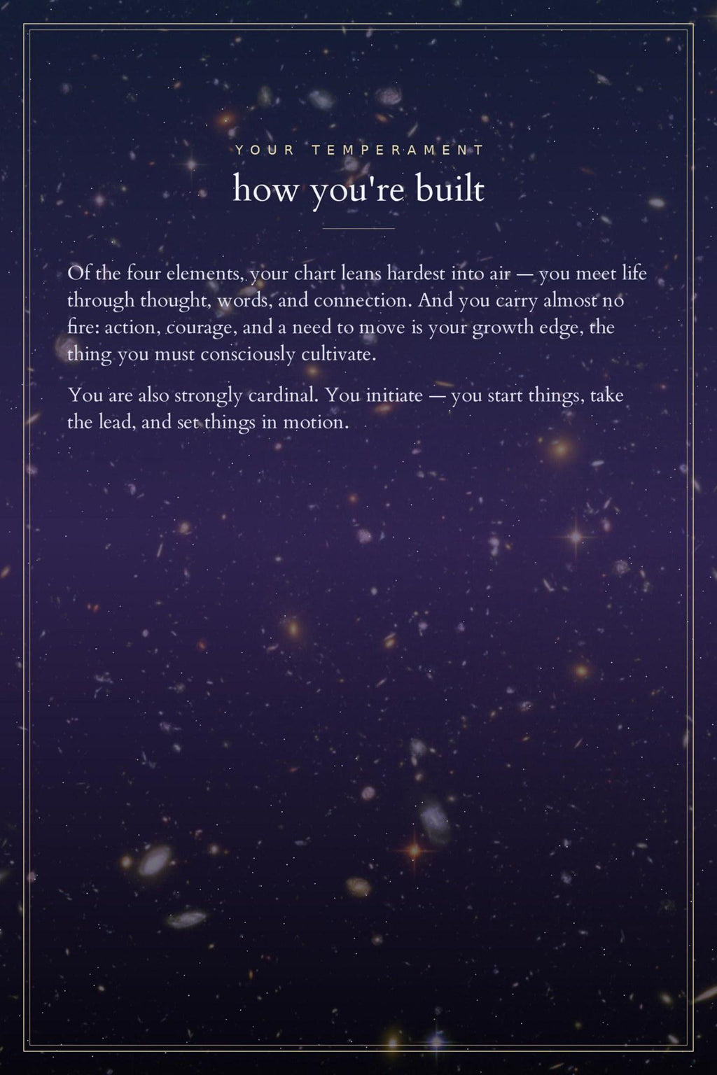 Cosmic Snapshot sample page