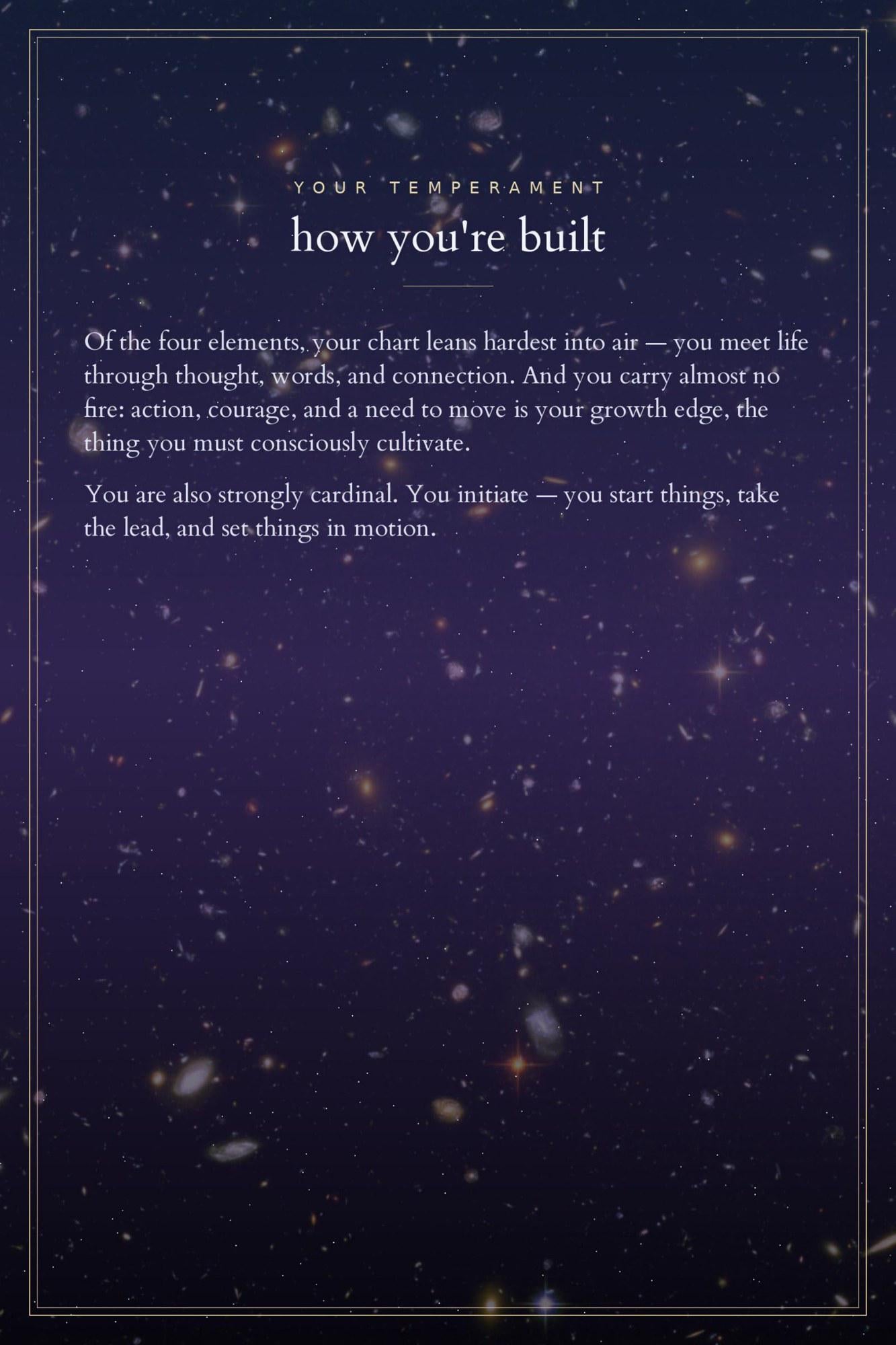 Cosmic Snapshot sample page
