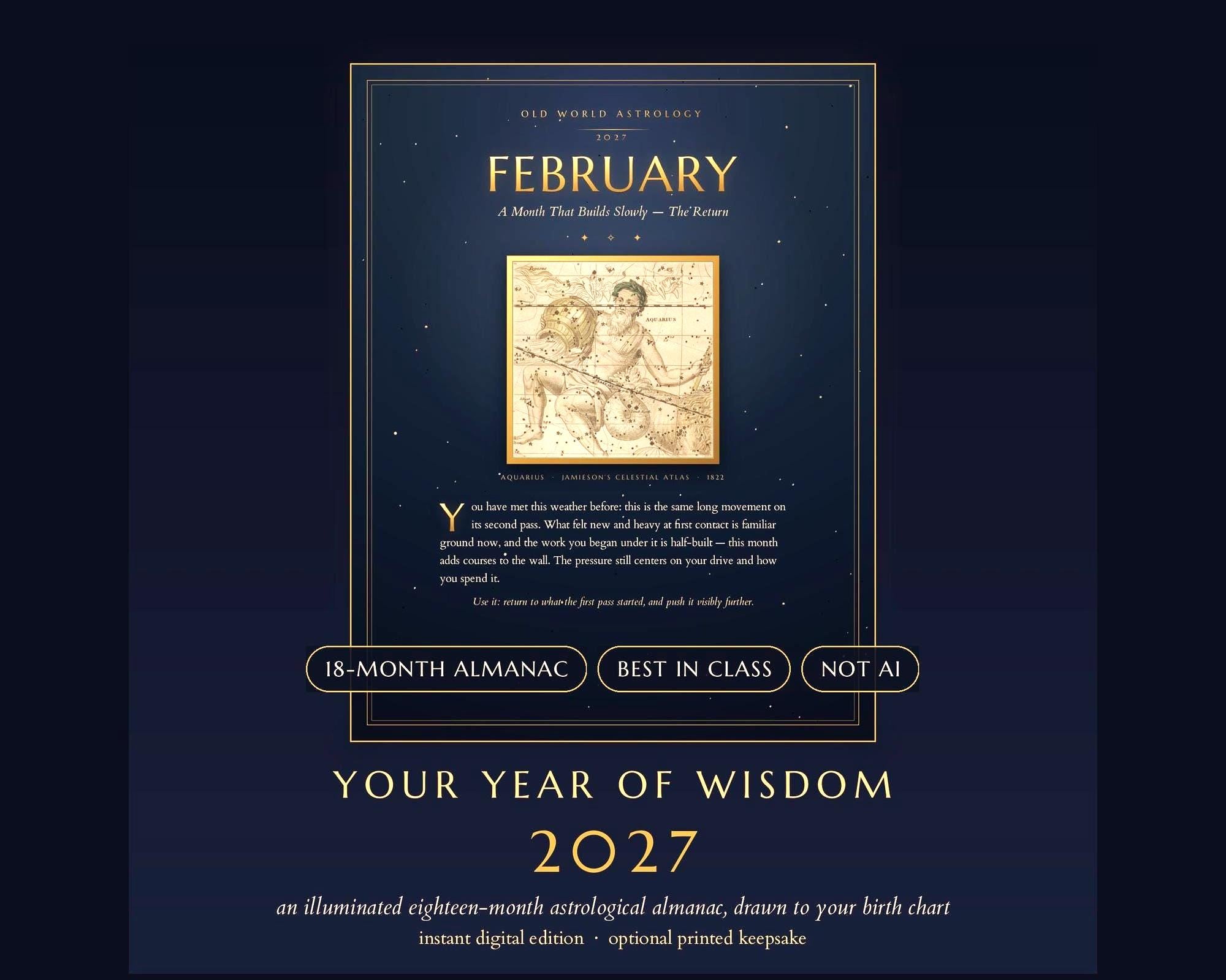Your Year of Wisdom — personalized 2027 astrology planner