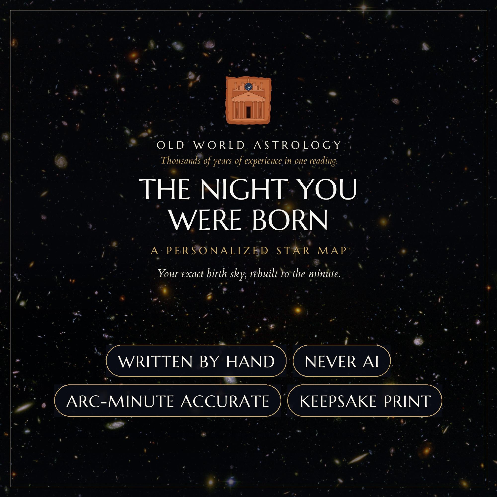 The Night You Were Born — star map