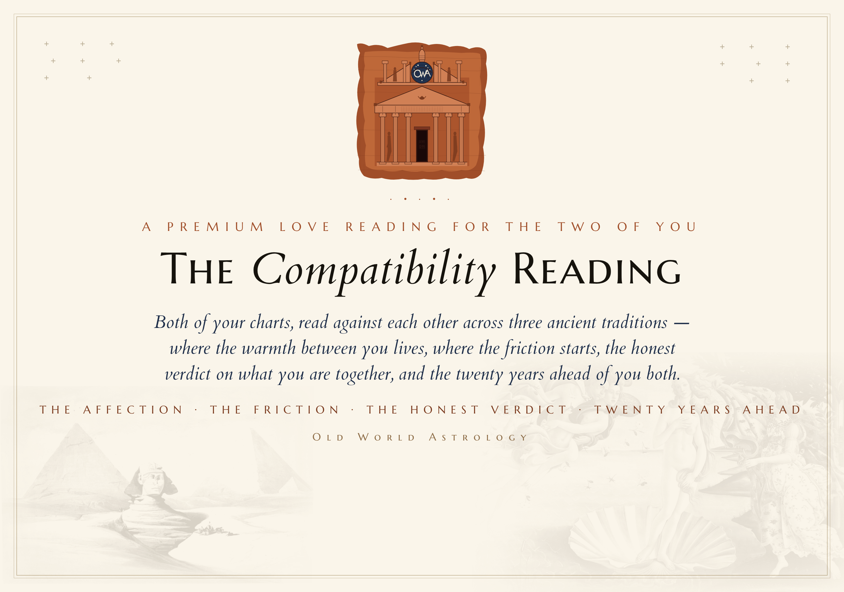 Love Compatibility Reading for Couples — The Compatibility Reading, Old World Astrology