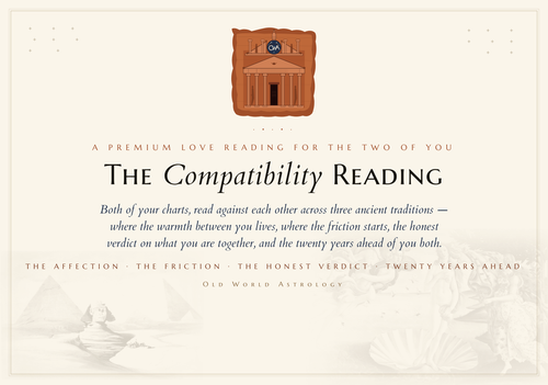 Love Compatibility Reading for Couples — The Compatibility Reading, Old World Astrology