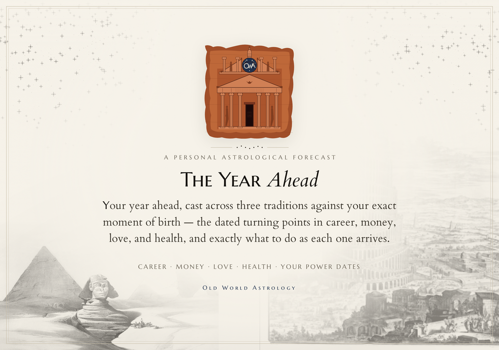 The Year Ahead - a personal astrological forecast from Old World Astrology