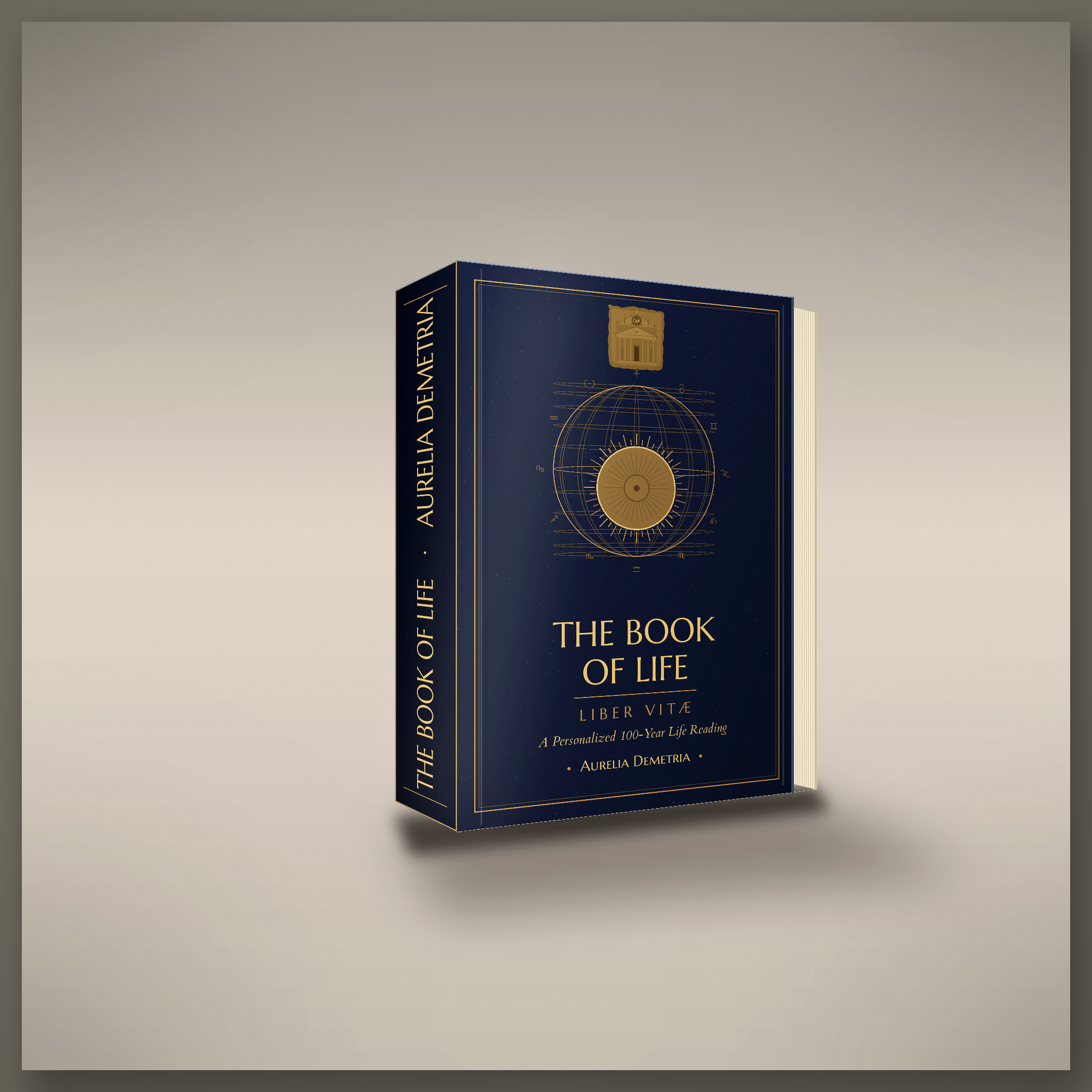 The Book of Life — linen-wrap hardcover with dust jacket, premium birth chart book