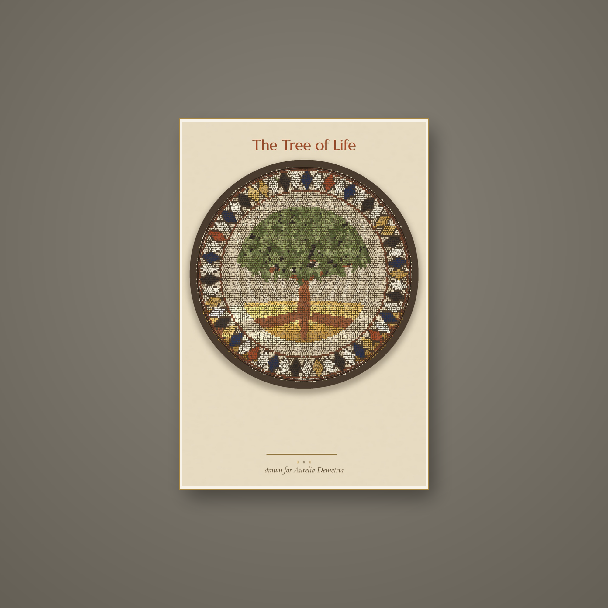 Real interior plate — the illuminated Tree of Life
